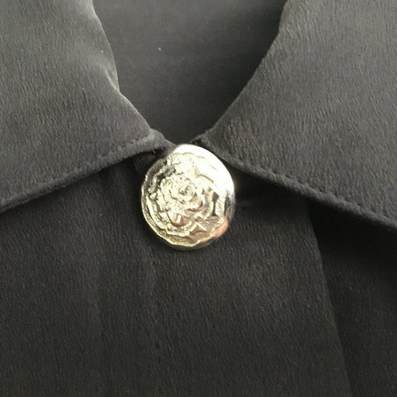 Silk Studio Black Silk Blouse - Picture 3 of 6